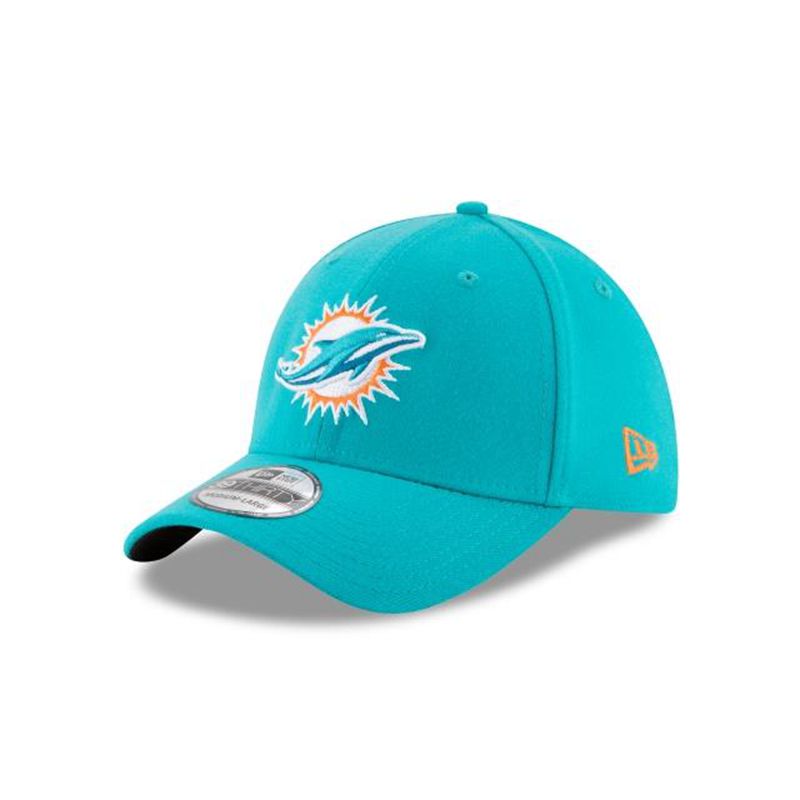 NFL Miami Dolphins Team Classic 39Thirty Stretch Fit (IZA8403) - Blue New Era Caps